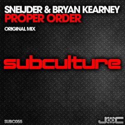 Мұқаба Sneijder & Bryan Kearney - Proper Order (Original Mix)