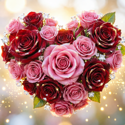 Мұқаба E.N.A - A heart of roses