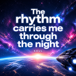 Мұқаба The rhythm carries me through the night
