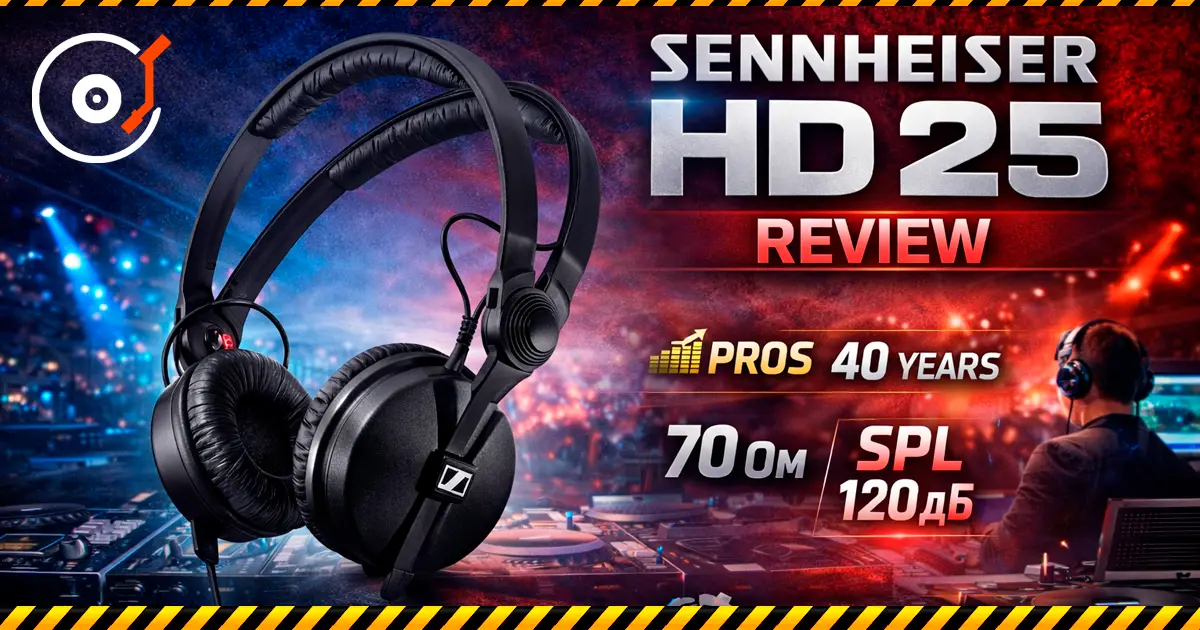 Sennheiser HD 25 — почему эти наушники стали вечным стандартом для диджеев и звукорежиссёров [kz]